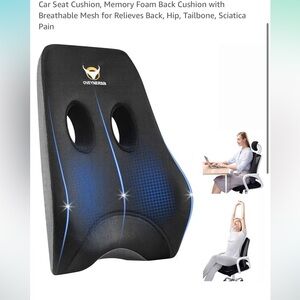 Memory Foam Desk Chair Lumbar Back Support
